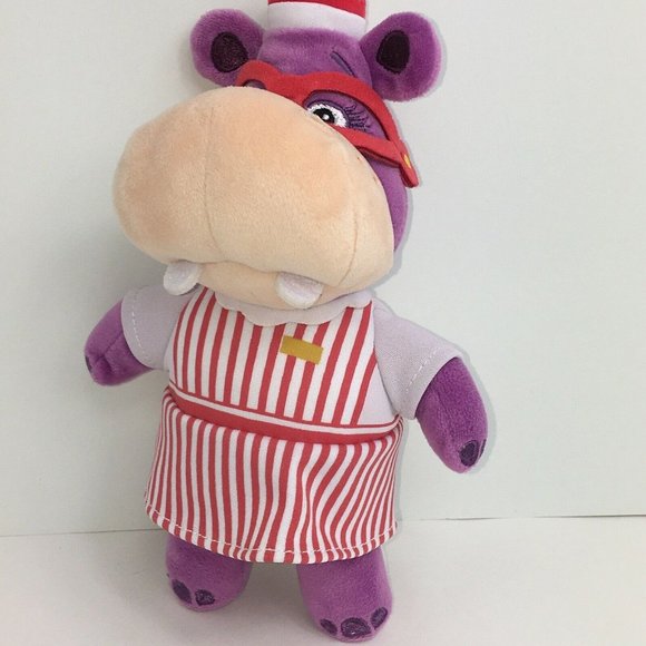 Disney Doc McStuffins Plush Hallie Hippo 8" Beanbag Stuffed Animal Hippopotamus - Picture 3 of 12